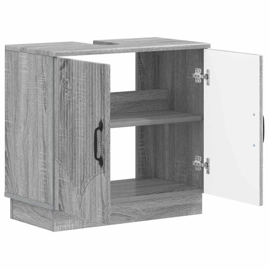 vidaXL Ντουλάπα Νιπτήρα Mπάνιου HOORN Γκρι Sonoma 59,5 x 31,5 x 56 εκ.