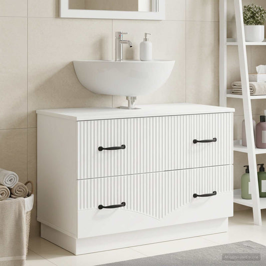 vidaXL Ντουλάπα Νιπτήρα Mπάνιου HOORN Λευκό 82 x 41 x 56 εκ.