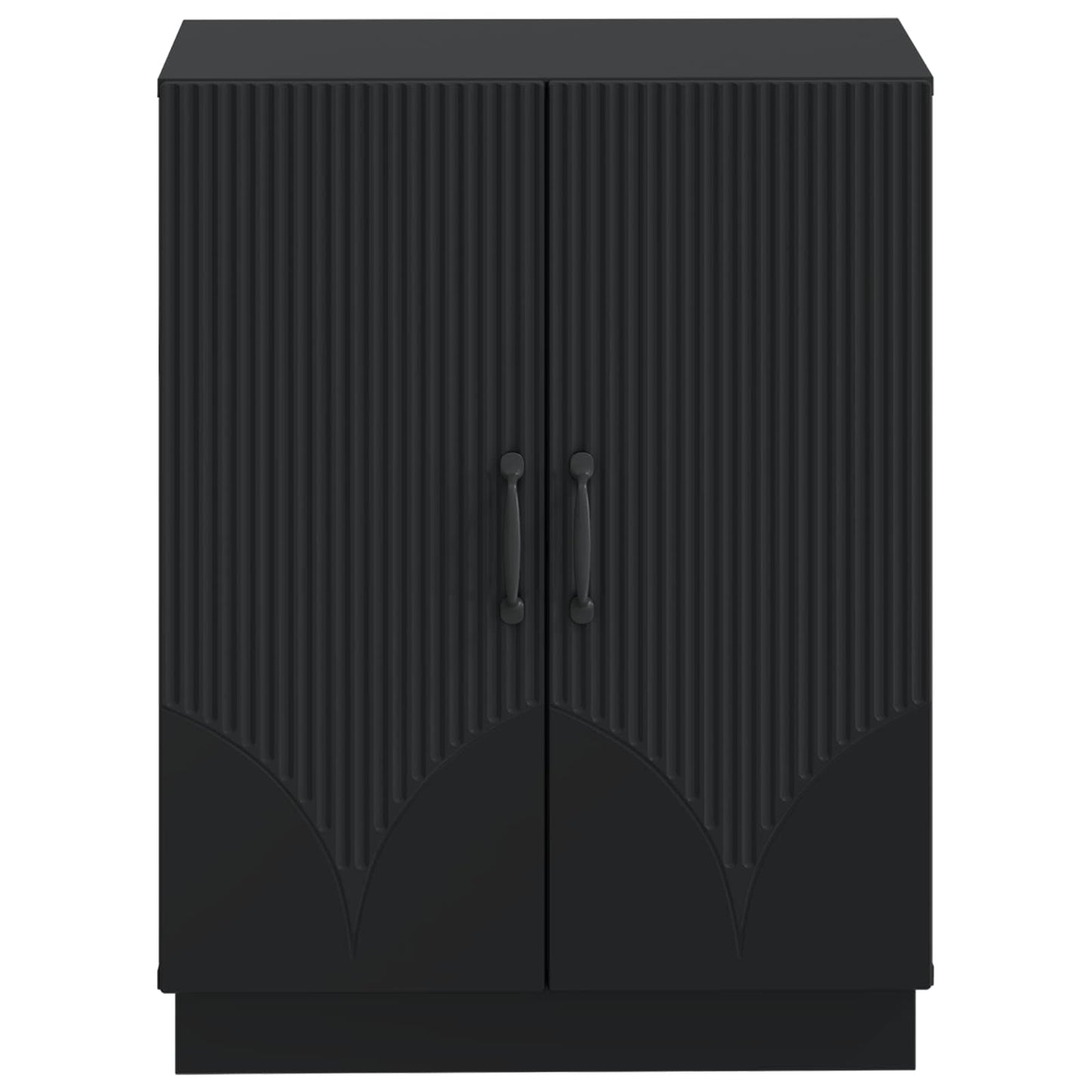 vidaXL Ντουλάπι Αποθήκευσης Μπάνιου HOORN Μαύρο 59,5 x 31 x 77 εκ.