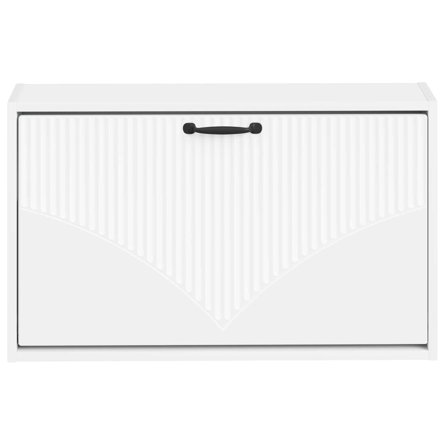 vidaXL Τοίχου Ντουλάπα Παπουτσιών HOORN 71 x 17 x 43 εκ Λευκό