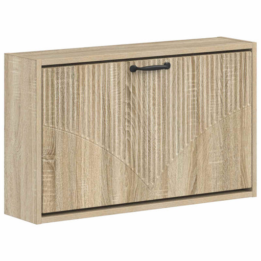 vidaXL Τοίχου Ντουλάπα Παπουτσιών HOORN 71 x 17 x 43 εκ Sonoma Δρυς