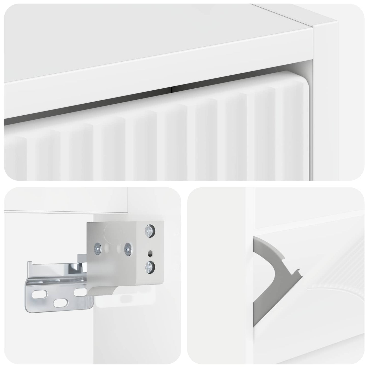 vidaXL Τοίχου Ντουλάπα Παπουτσιών HOORN 71 x 17 x 43 εκ