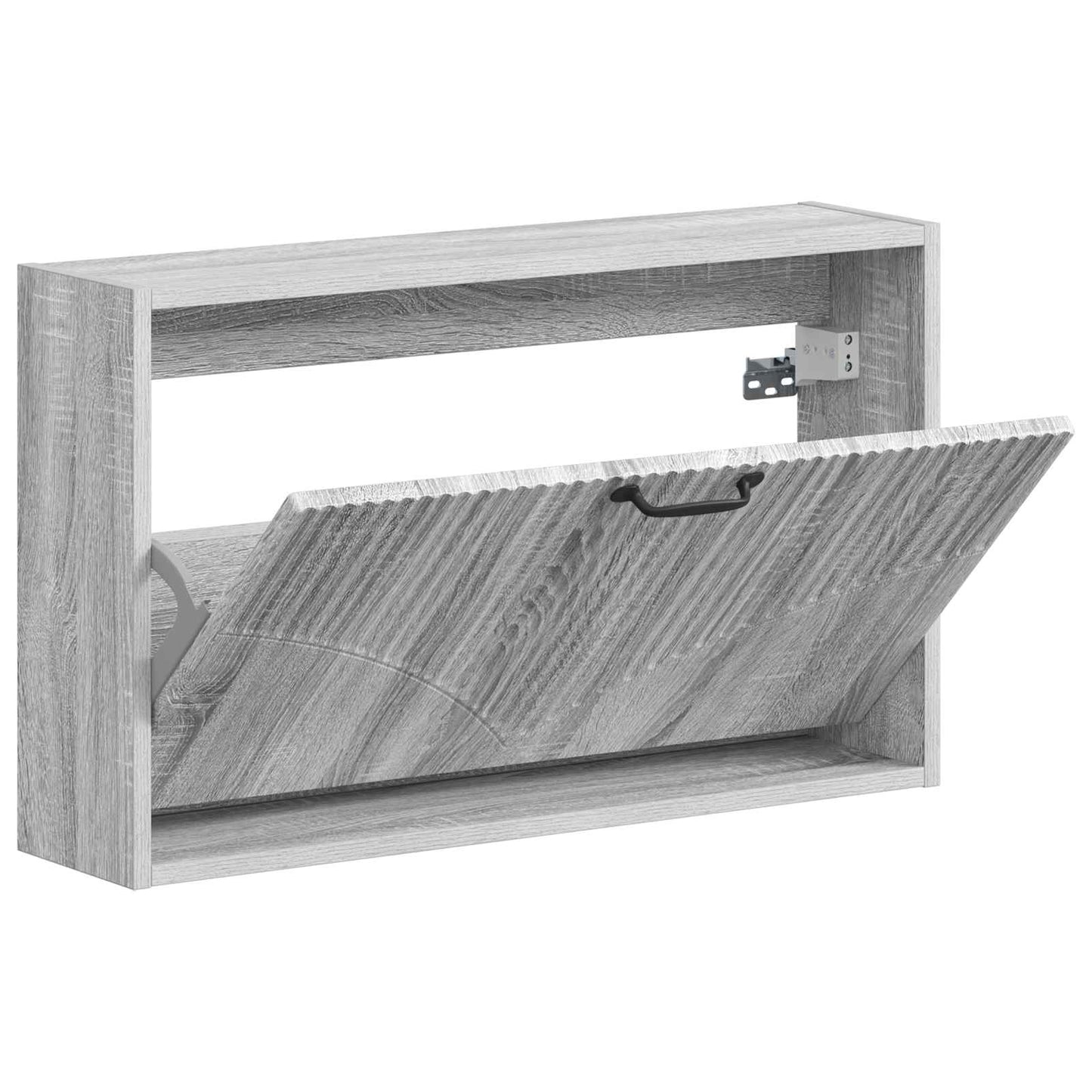 vidaXL Τοίχου Ντουλάπα Παπουτσιών HOORN 71 x 17 x 43 εκ Γκρι Sonoma