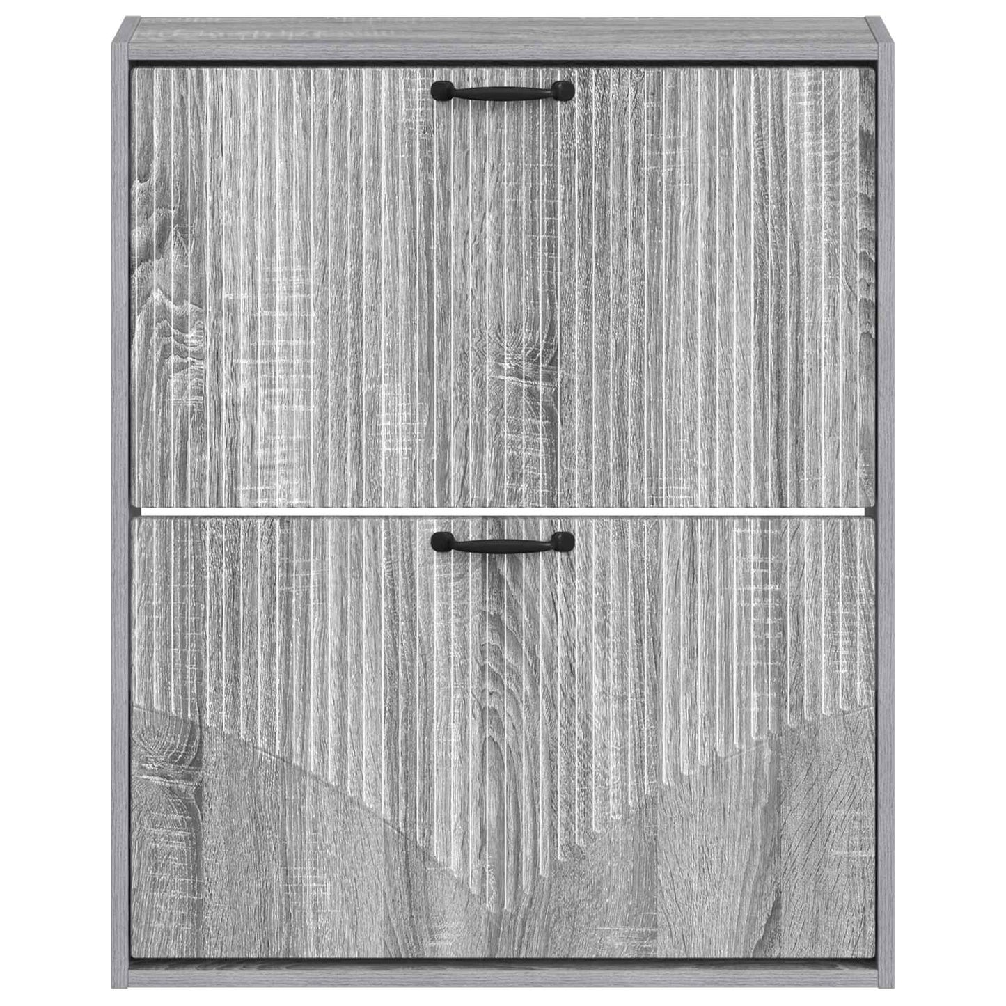 vidaXL Τοίχου Ντουλάπα Παπουτσιών HOORN 71 x 17 x 86 εκ. Γκρι Sonoma
