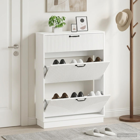 vidaXL Ντουλάπα Παπουτσιών HOORN 78 x 24 x 100 εκ. Επεξεργασμένο Ξύλο
