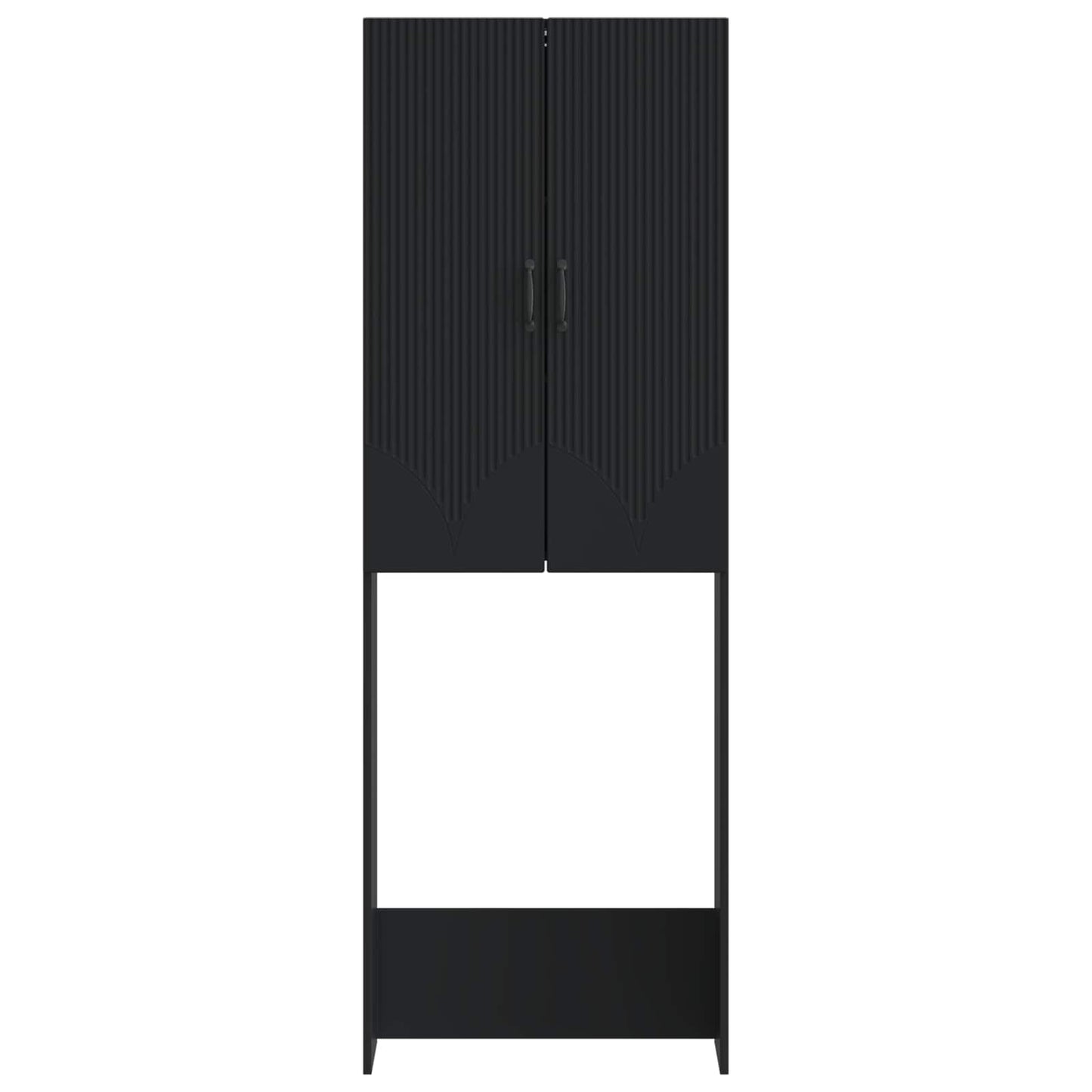 vidaXL Ντουλάπα τουαλέτας HOORN Μαύρο 66 x 25,5 x 190 εκ.