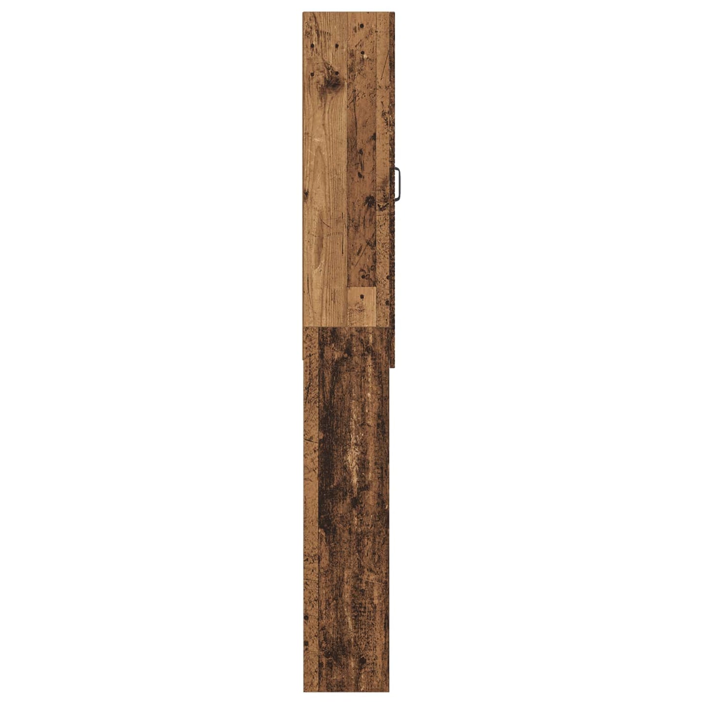vidaXL Ντουλάπα τουαλέτας HOORN Παλαιωμένο ξύλο 66 x 25,5 x 190 εκ.