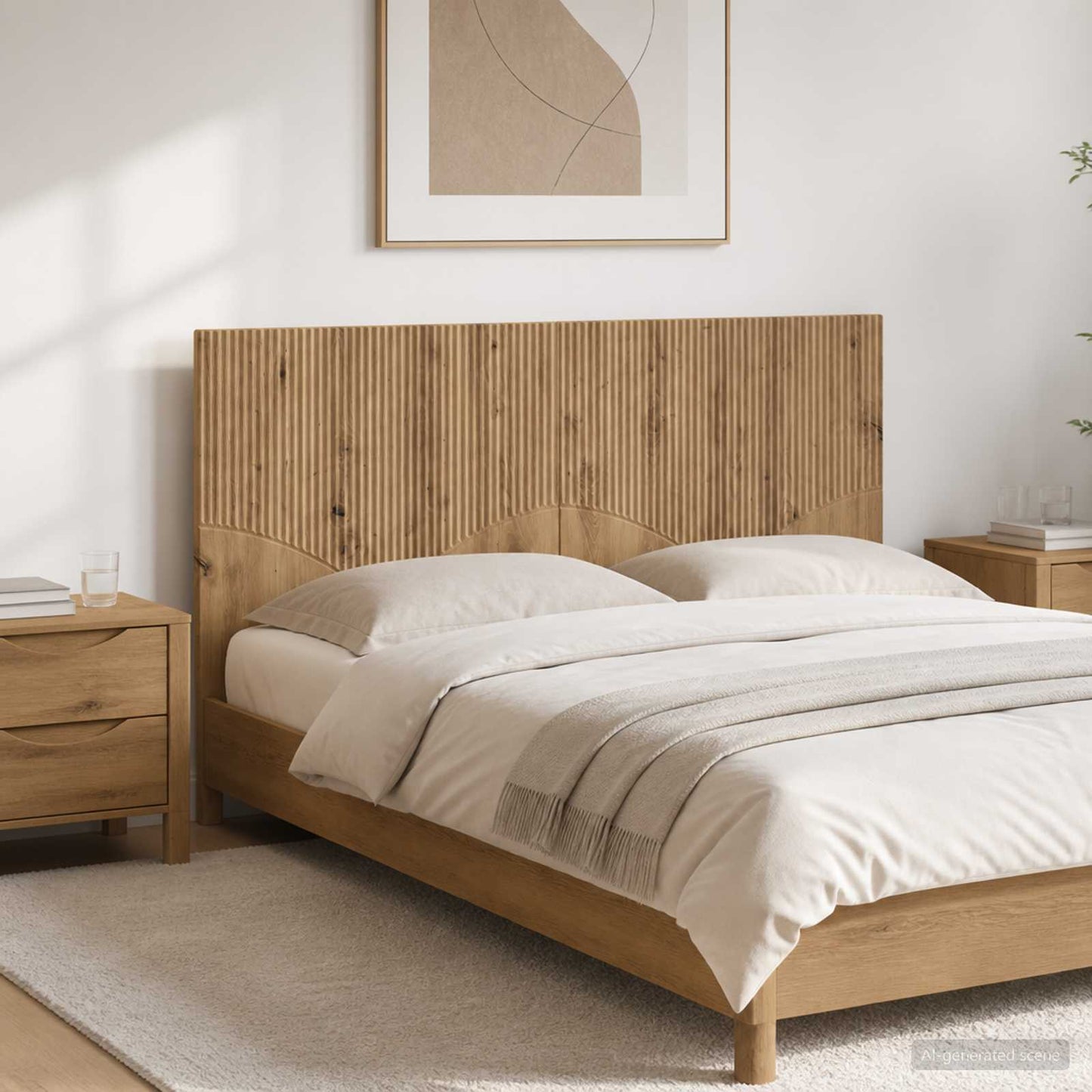 vidaXL Κεφαλάρι Τοίχου HOORN Artisan Δρυς Επεξεργασμένο Ξύλο
