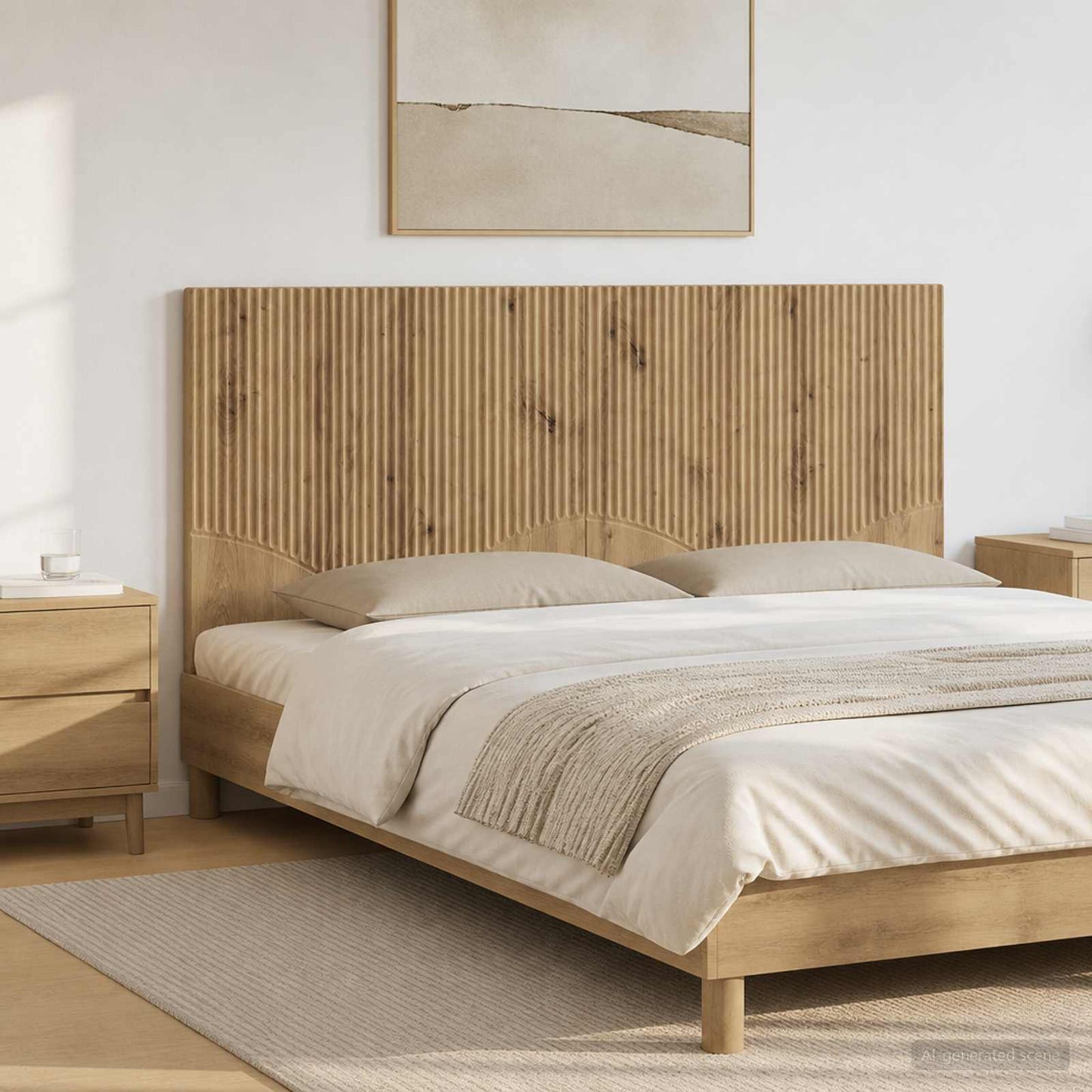 vidaXL Κεφαλάρι Τοίχου HOORN Artisan Δρυς Επεξεργασμένο Ξύλο