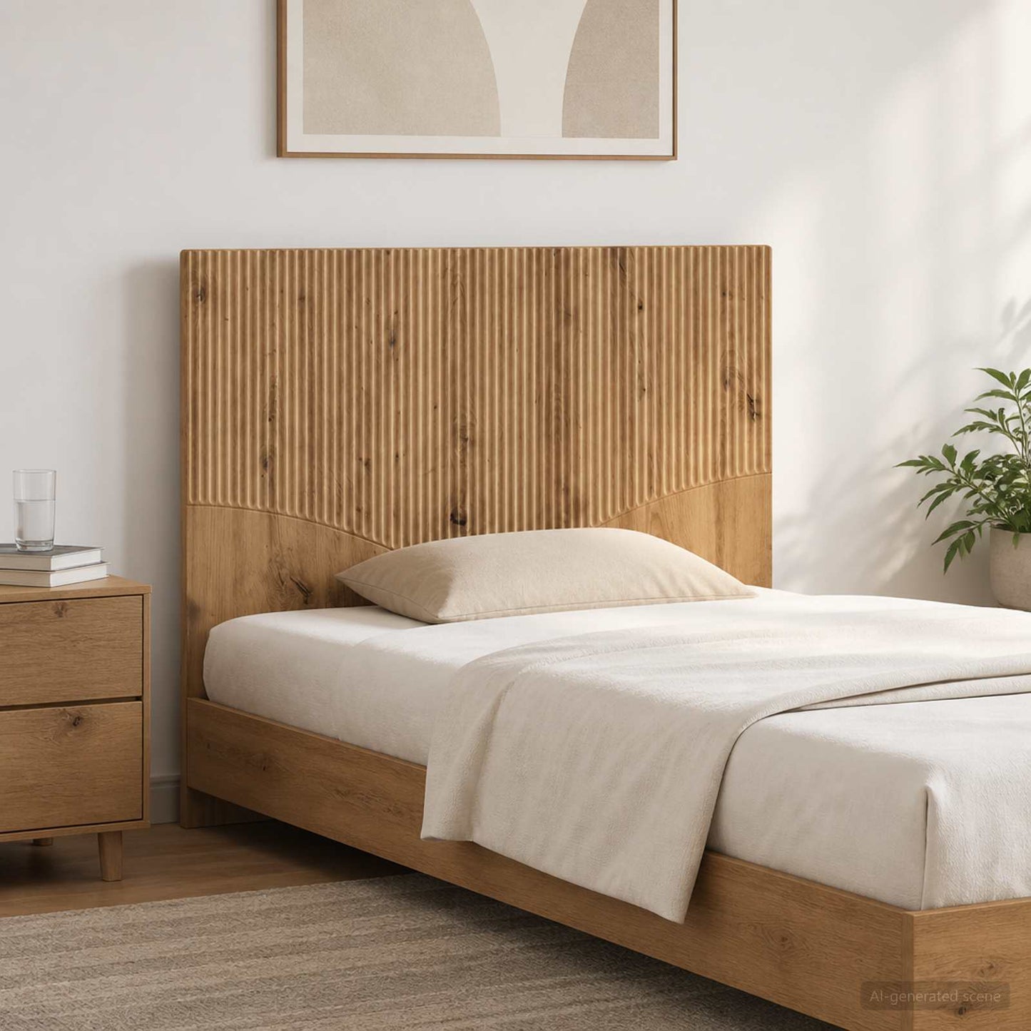 vidaXL Κεφαλάρι Τοίχου HOORN Artisan Δρυς Επεξεργασμένο Ξύλο