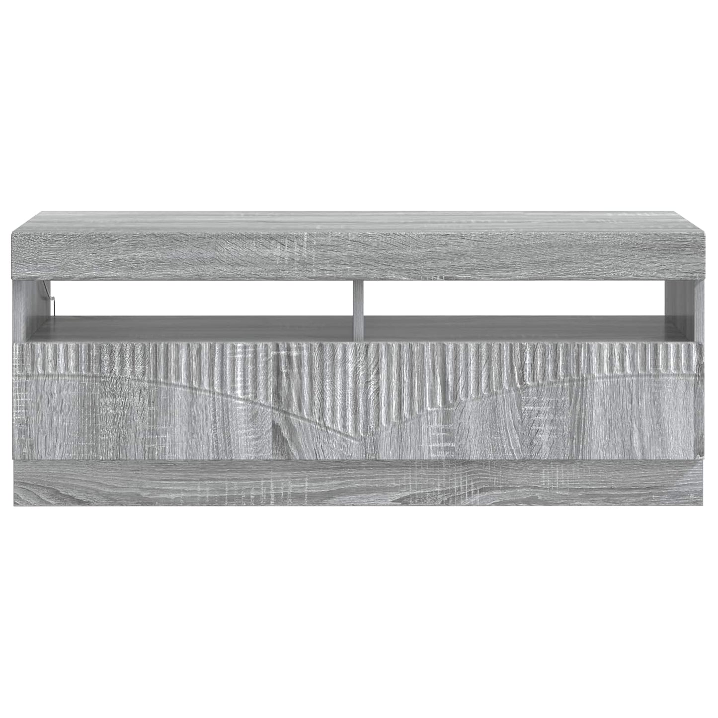 vidaXL Ντουλάπα LED Τηλεόρασης Γκρι Sonoma Επεξεργασμένο Ξύλο