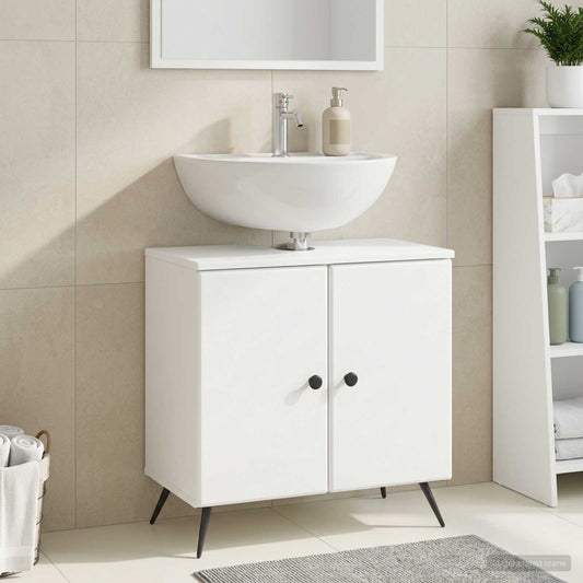 vidaXL Ντουλάπα Νιπτήρα Mπάνιου BREDA Λευκό 59,5 x 31,5 x 59 εκ.