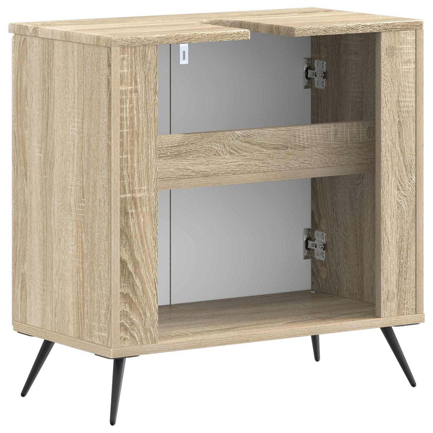 vidaXL Ντουλάπα Νιπτήρα Mπάνιου BREDA Sonoma Δρυς 59,5 x 31,5 x 59 εκ.