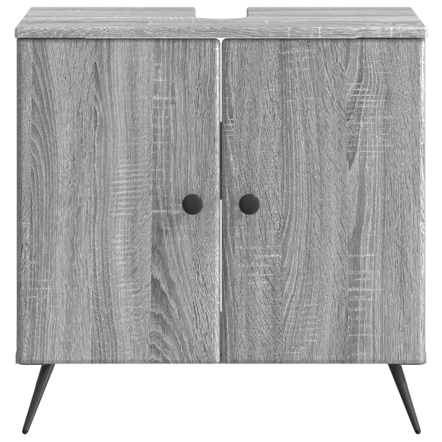 vidaXL Ντουλάπα Νιπτήρα Mπάνιου BREDA Γκρι Sonoma 59,5 x 31,5 x 59 εκ.