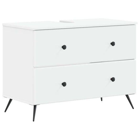 vidaXL Ντουλάπα Νιπτήρα Mπάνιου BREDA Λευκό 82 x 41 x 59 εκ