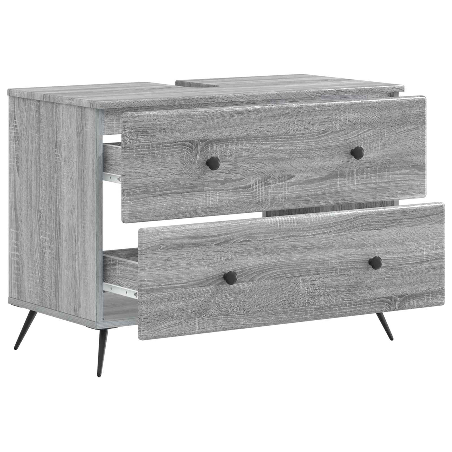 vidaXL Ντουλάπα Νιπτήρα Mπάνιου BREDA Γκρι Sonoma 82 x 41 x 59 εκ