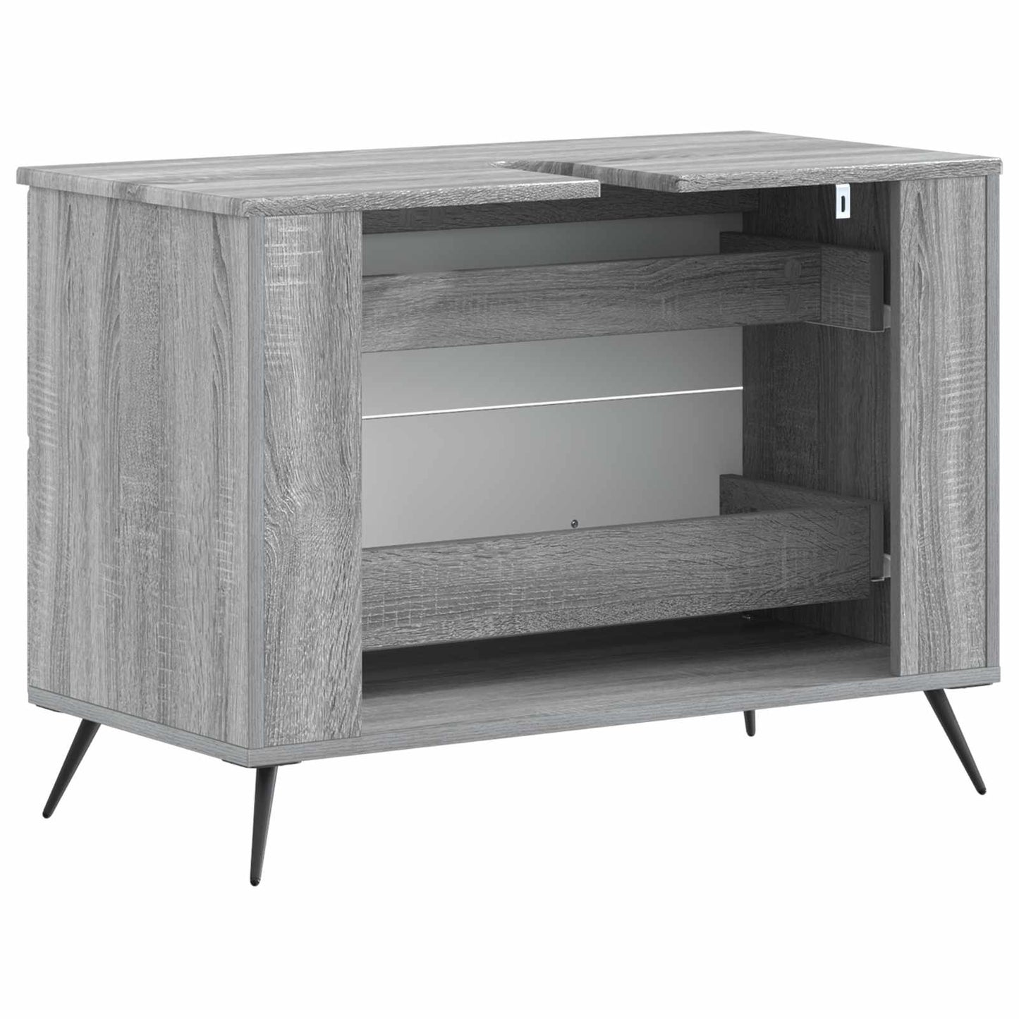 vidaXL Ντουλάπα Νιπτήρα Mπάνιου BREDA Γκρι Sonoma 82 x 41 x 59 εκ