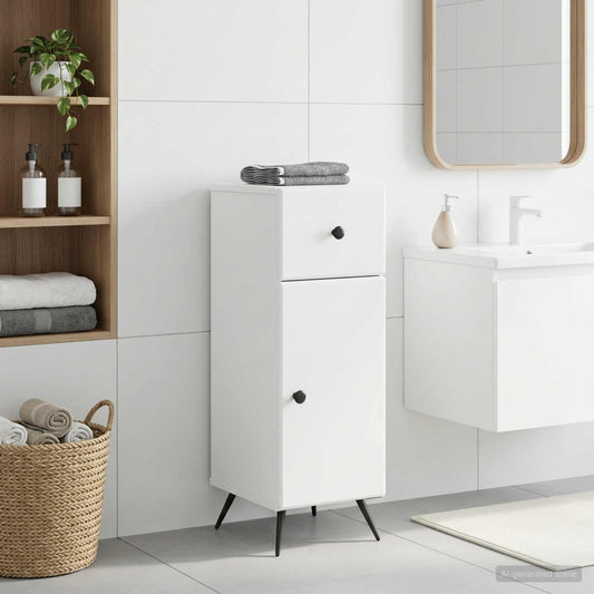 vidaXL Ντουλάπι Αποθήκευσης Μπάνιου BREDA Λευκό 30 x 31 x 80 εκ.