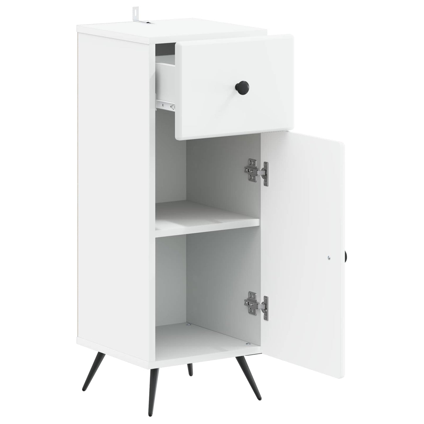 vidaXL Ντουλάπι Αποθήκευσης Μπάνιου BREDA Λευκό 30 x 31 x 80 εκ.