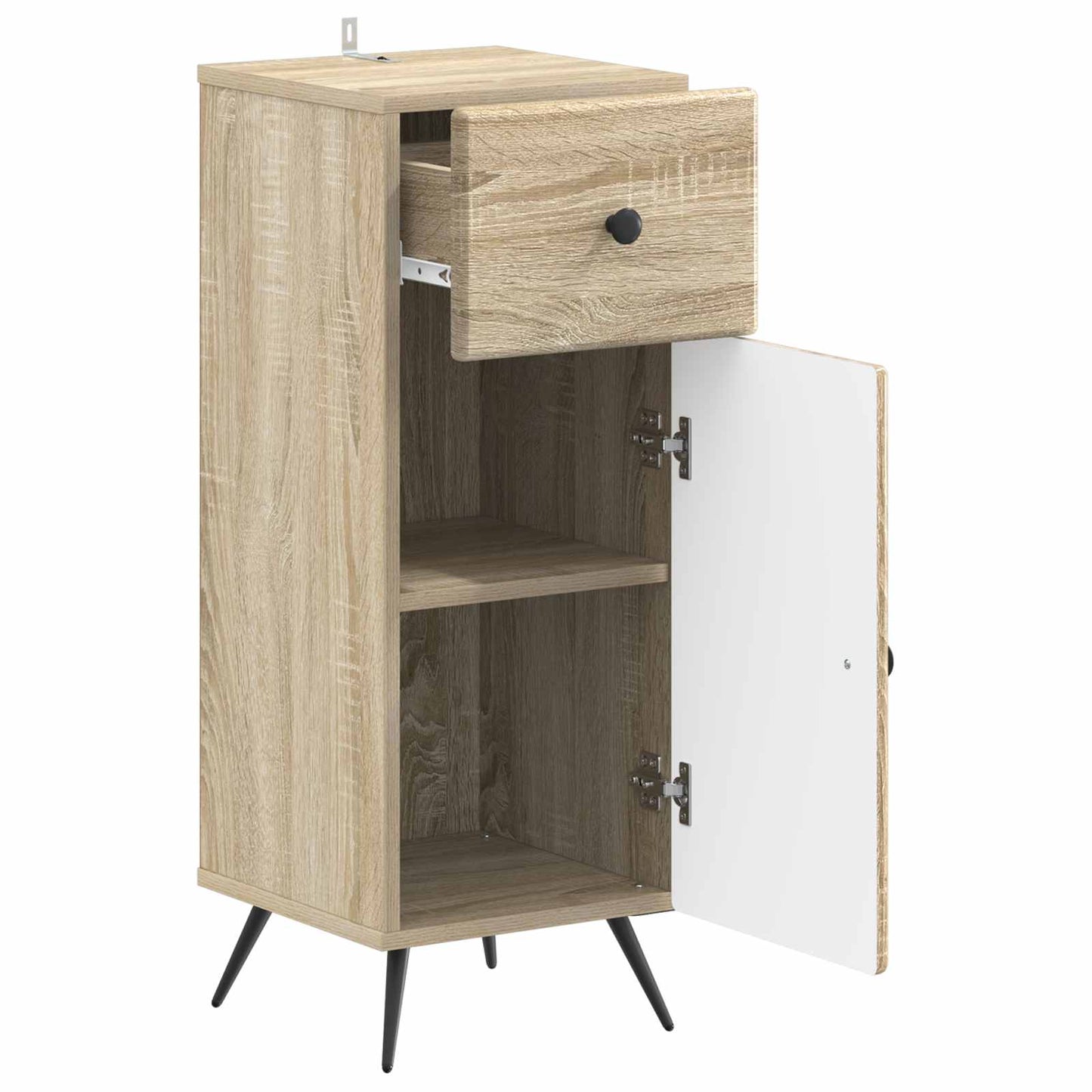 vidaXL Ντουλάπι Αποθήκευσης Μπάνιου BREDA Sonoma Δρυς 30 x 31 x 80 εκ.