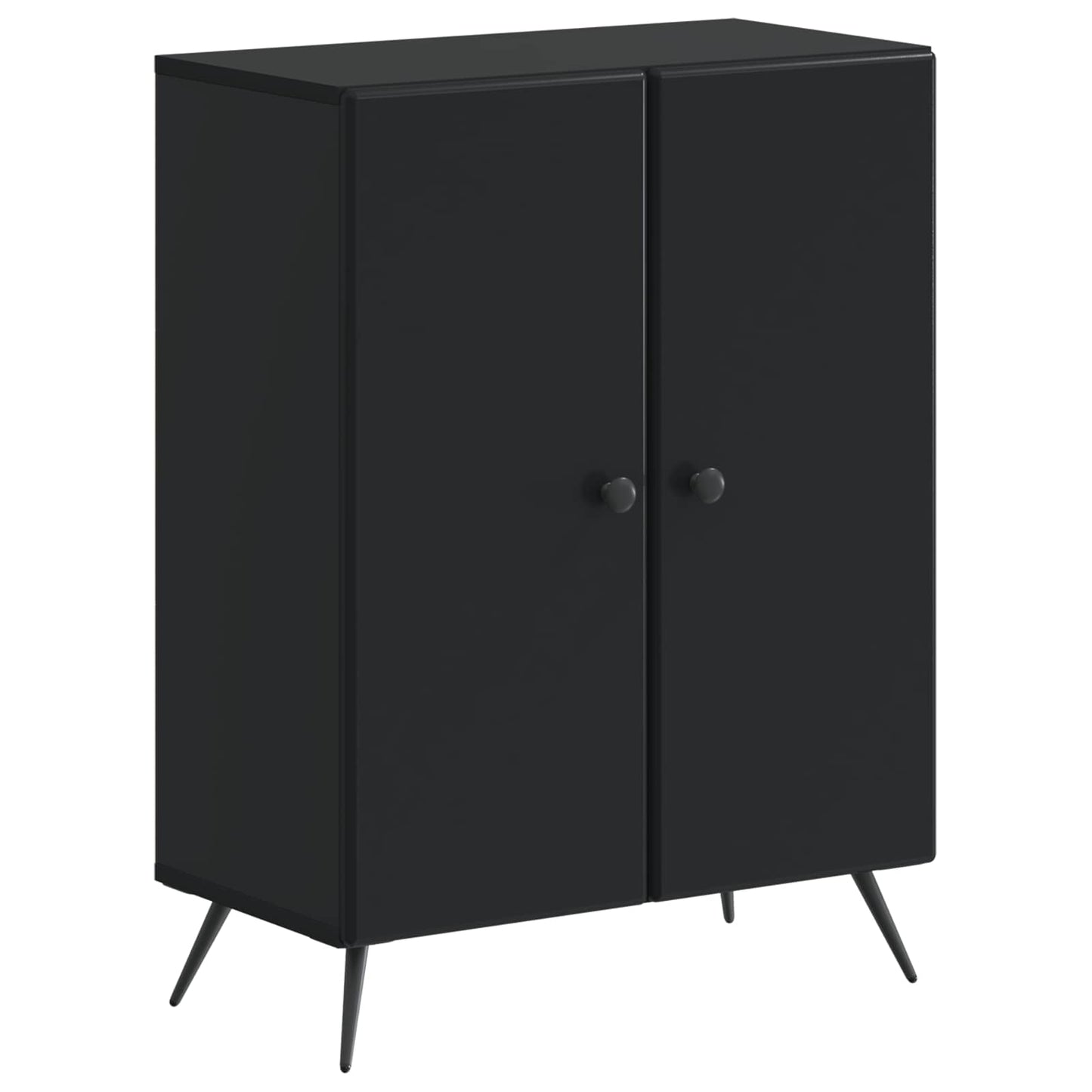 vidaXL Ντουλάπι Αποθήκευσης Μπάνιου BREDA Μαύρο 59,5 x 31 x 80 εκ