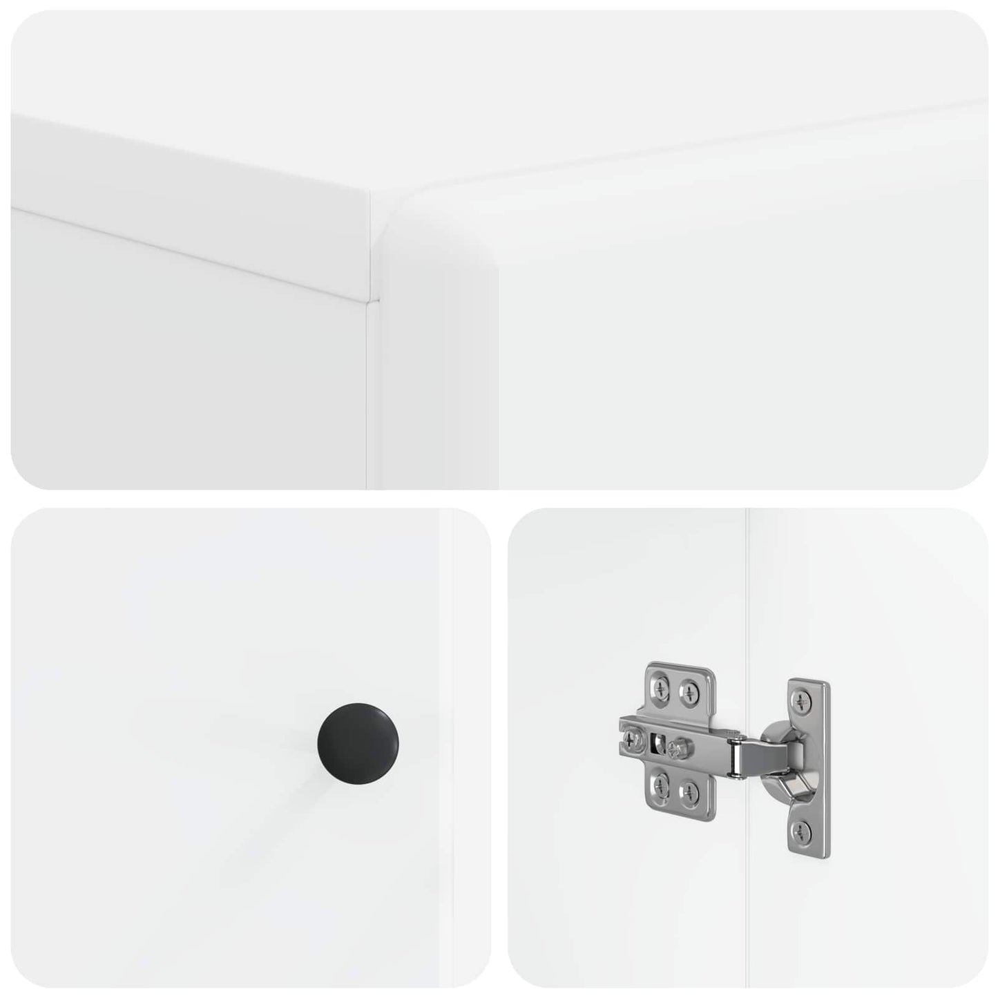 vidaXL Ντουλάπα Παπουτσιών BREDA 59,5 x 39,5 x 90 εκ. Λευκό