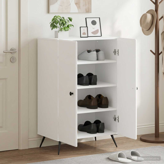 vidaXL Ντουλάπα Παπουτσιών BREDA 59,5 x 39,5 x 90 εκ. Λευκό