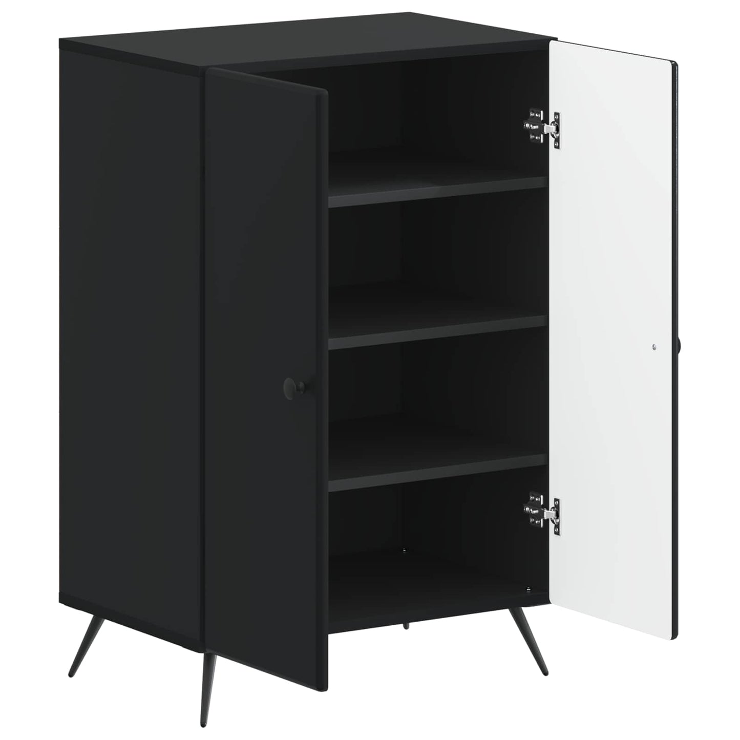 vidaXL Ντουλάπα Παπουτσιών BREDA 59,5 x 39,5 x 90 εκ. Μαύρο