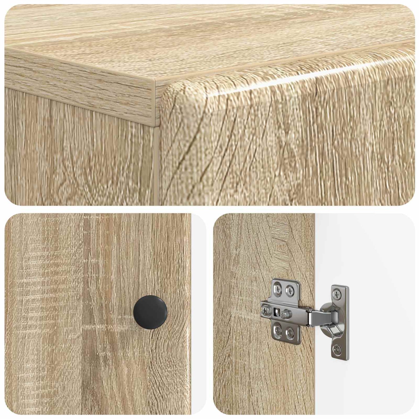 vidaXL Ντουλάπα Παπουτσιών BREDA 59,5 x 39,5 x 90 εκ. Sonoma Δρυς