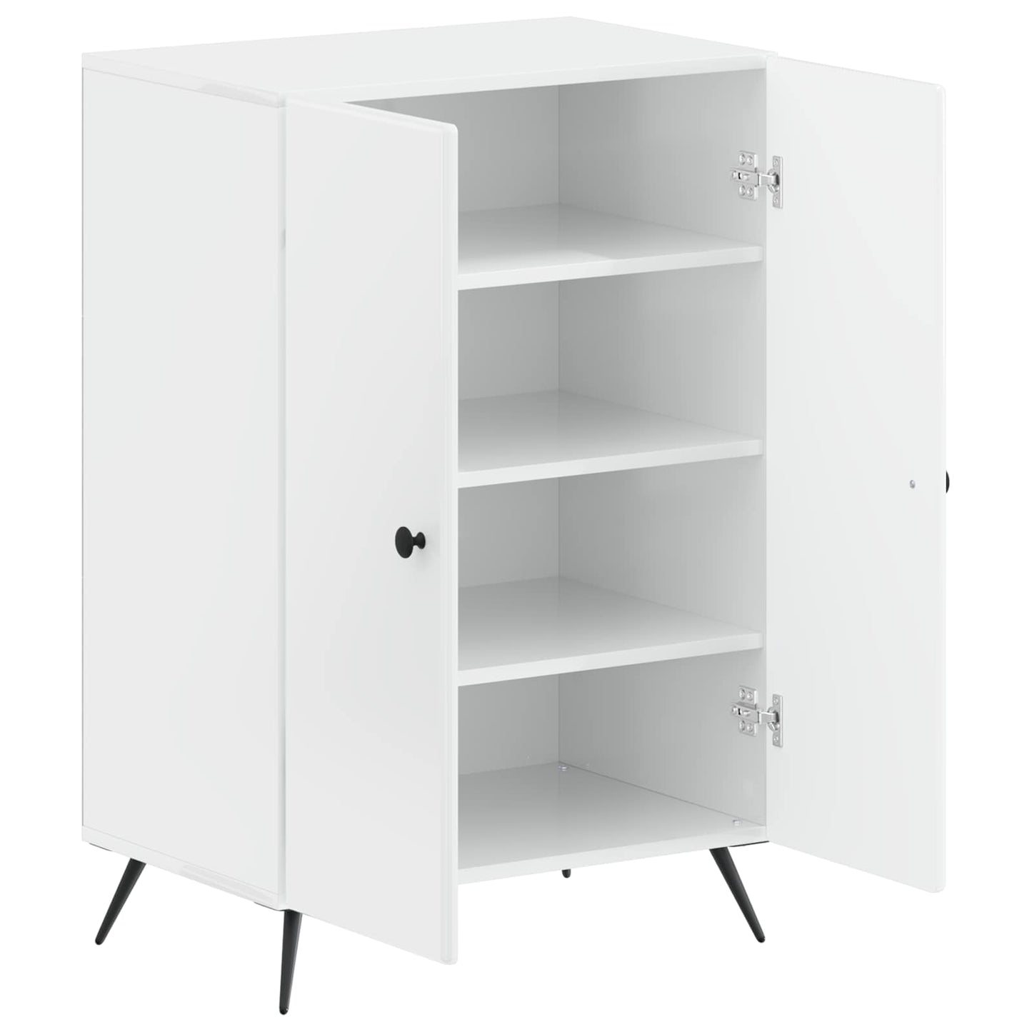 vidaXL Ντουλάπα Παπουτσιών BREDA 59,5 x 39,5 x 90 εκ. Γυαλιστερό Λευκό