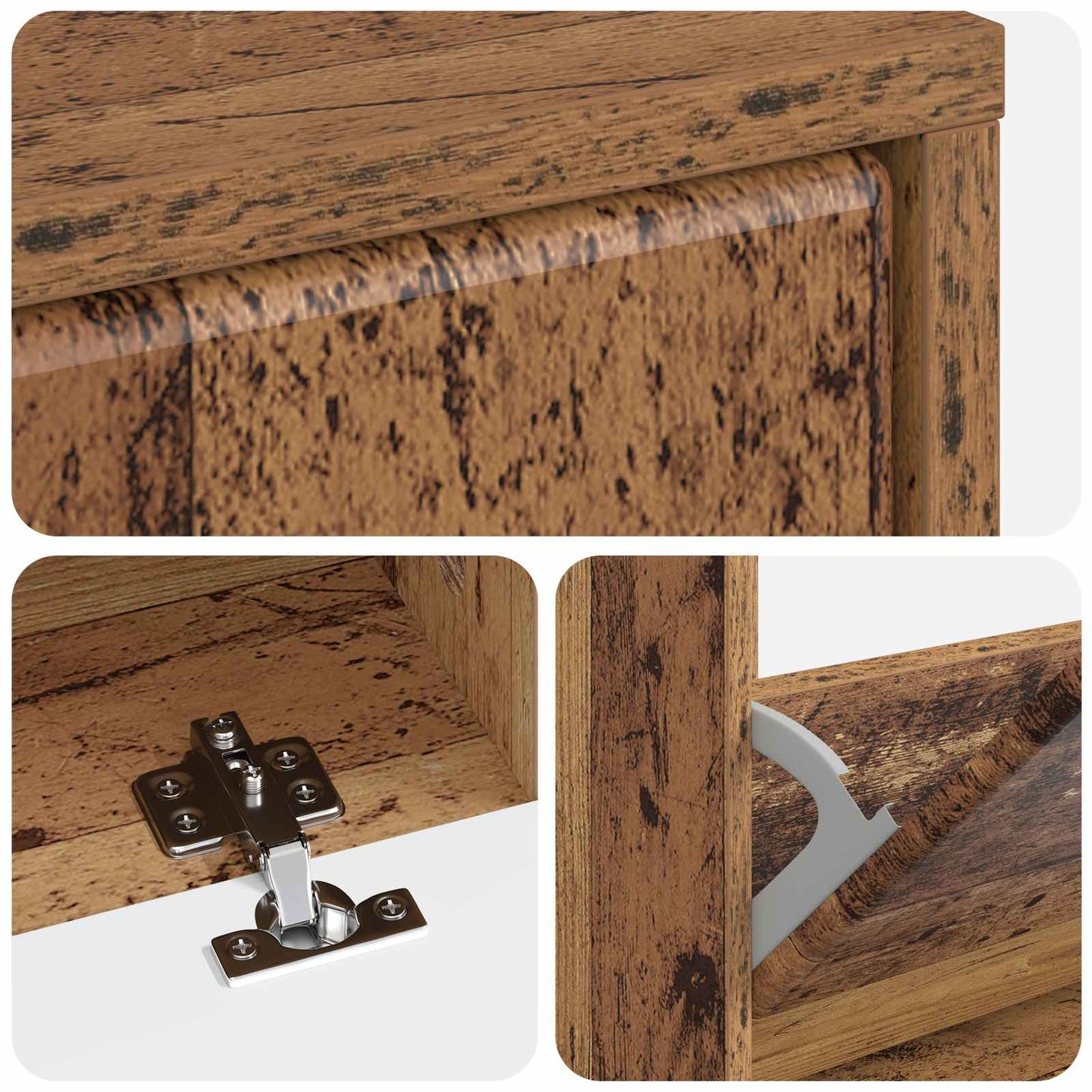 vidaXL Ντουλάπα Παπουτσιών BREDA 78 x 24 x 103 εκ. Επεξεργασμένο Ξύλο