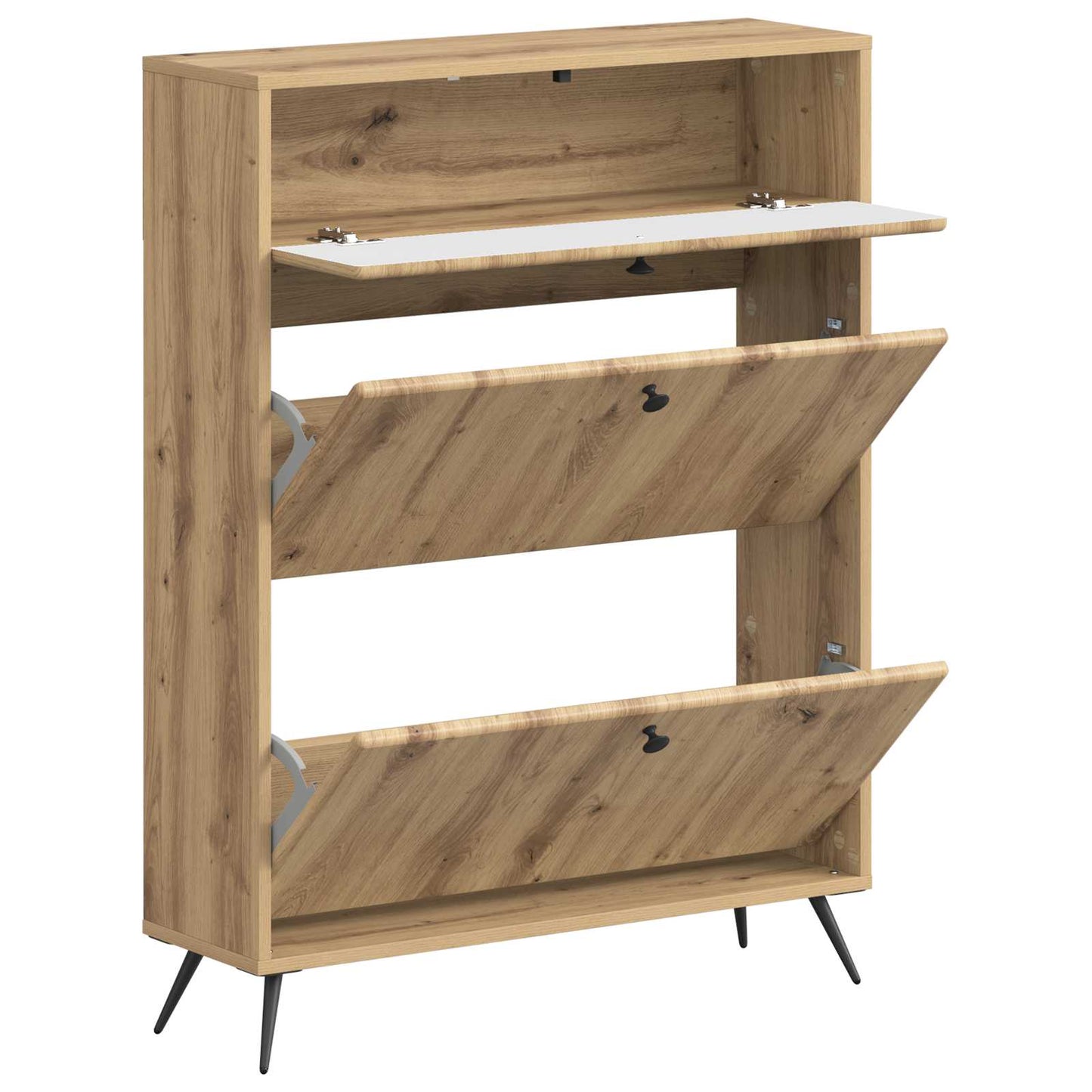 vidaXL Ντουλάπα Παπουτσιών BREDA 78 x 24 x 103 εκ. Επεξεργασμένο Ξύλο