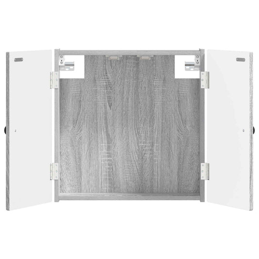vidaXL Ντουλάπα Πινάκων Βελών BREDA Γκρι Sonoma 52,5 x 10,5 x 53,5 εκ.