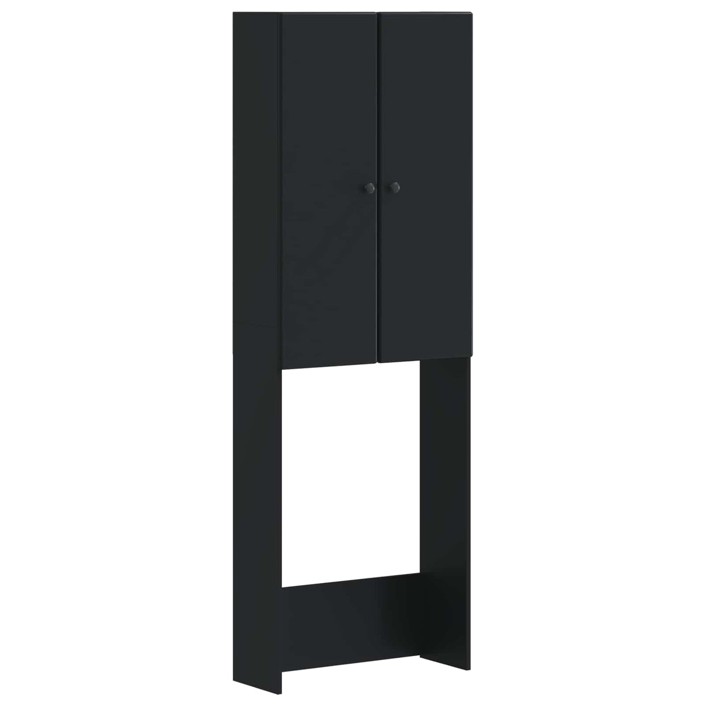 vidaXL Ντουλάπα τουαλέτας BREDA Μαύρο 66 x 25,5 x 190 εκ.