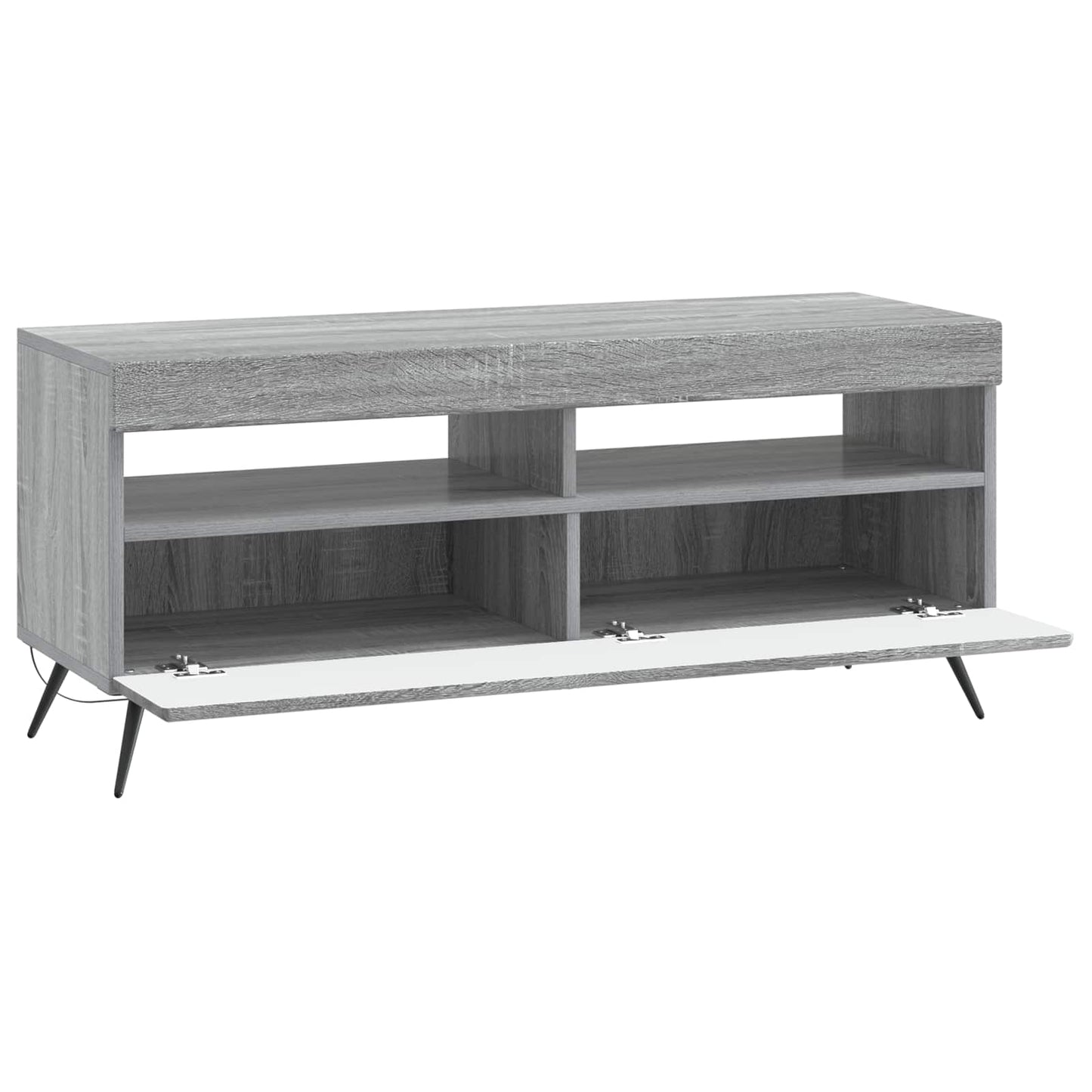 vidaXL Ντουλάπα LED Τηλεόρασης Γκρι Sonoma Επεξεργασμένο Ξύλο