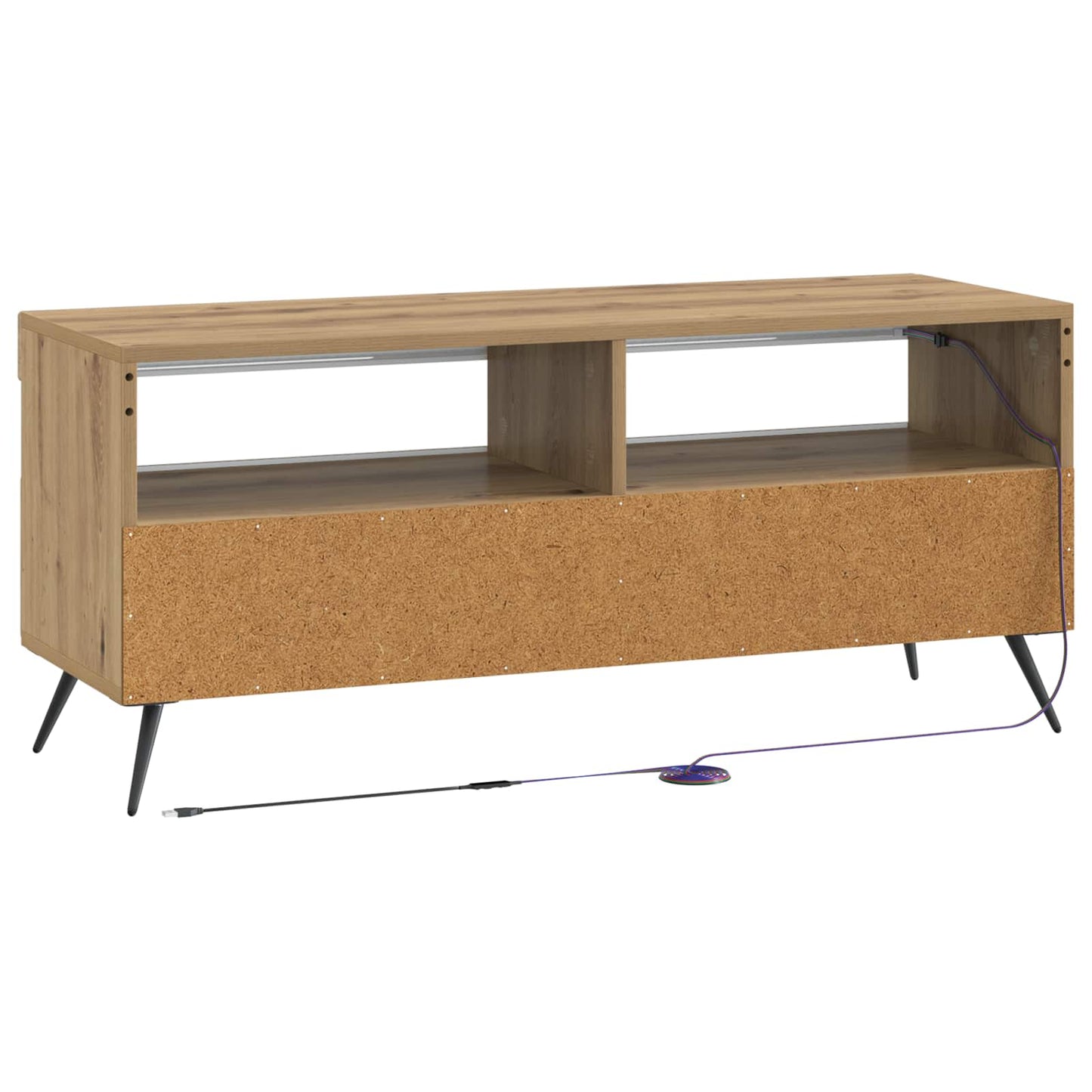 vidaXL Ντουλάπα LED Τηλεόρασης Artisan Δρυς Επεξεργασμένο Ξύλο