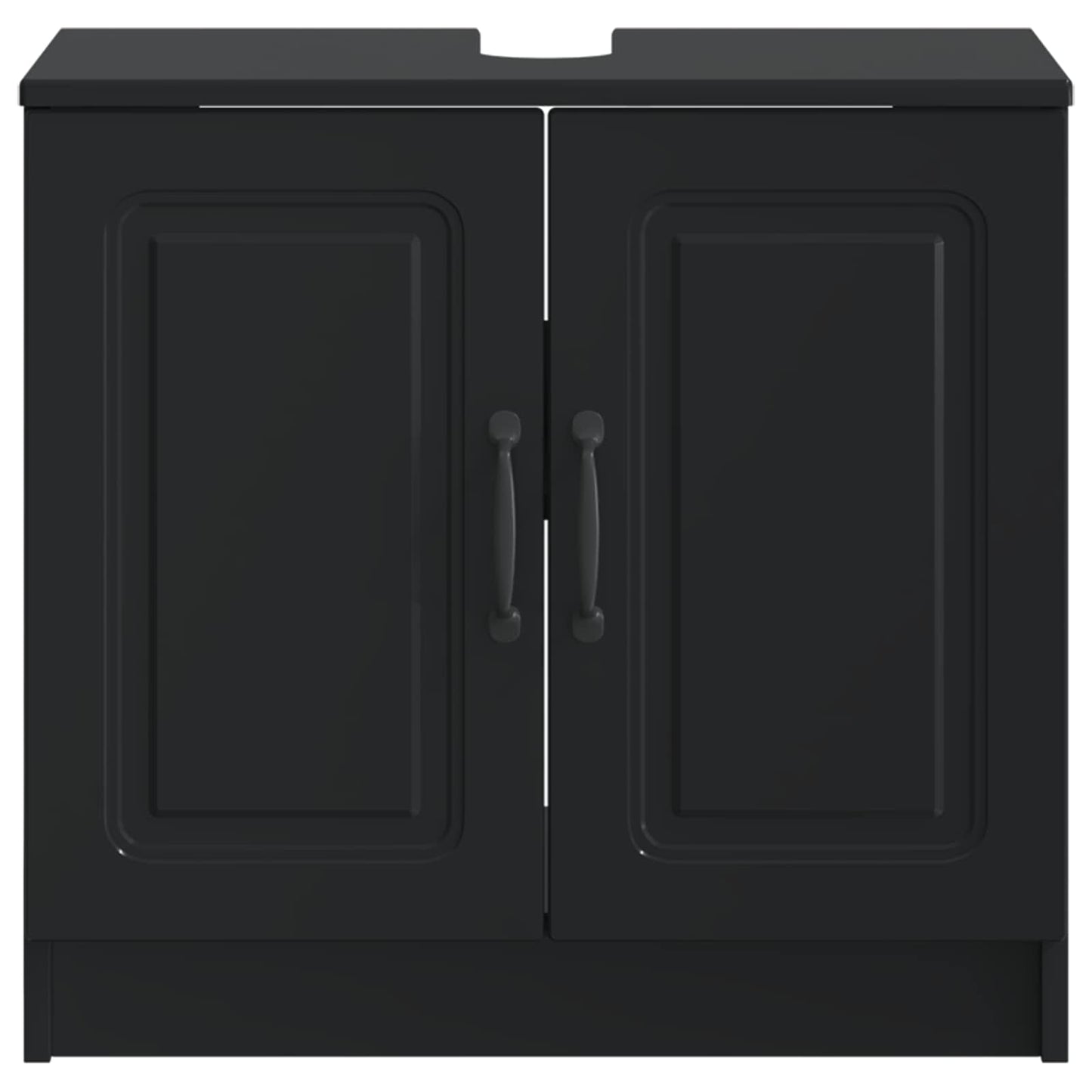 vidaXL Ντουλάπα Νιπτήρα Mπάνιου UTRECHT Μαύρο 59,5 x 31,5 x 59 εκ.