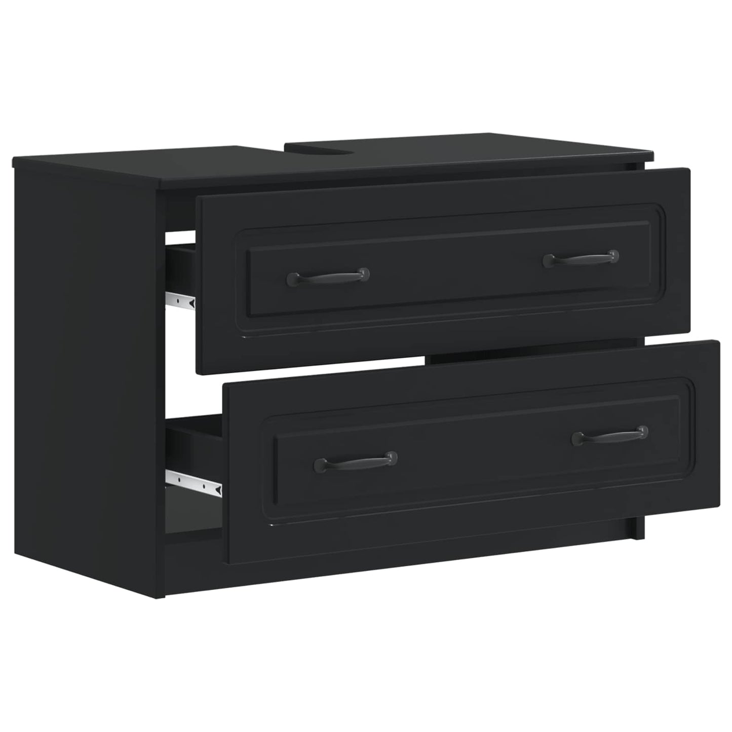 vidaXL Ντουλάπα Νιπτήρα Mπάνιου UTRECHT Μαύρο 82 x 41 x 56 εκ.