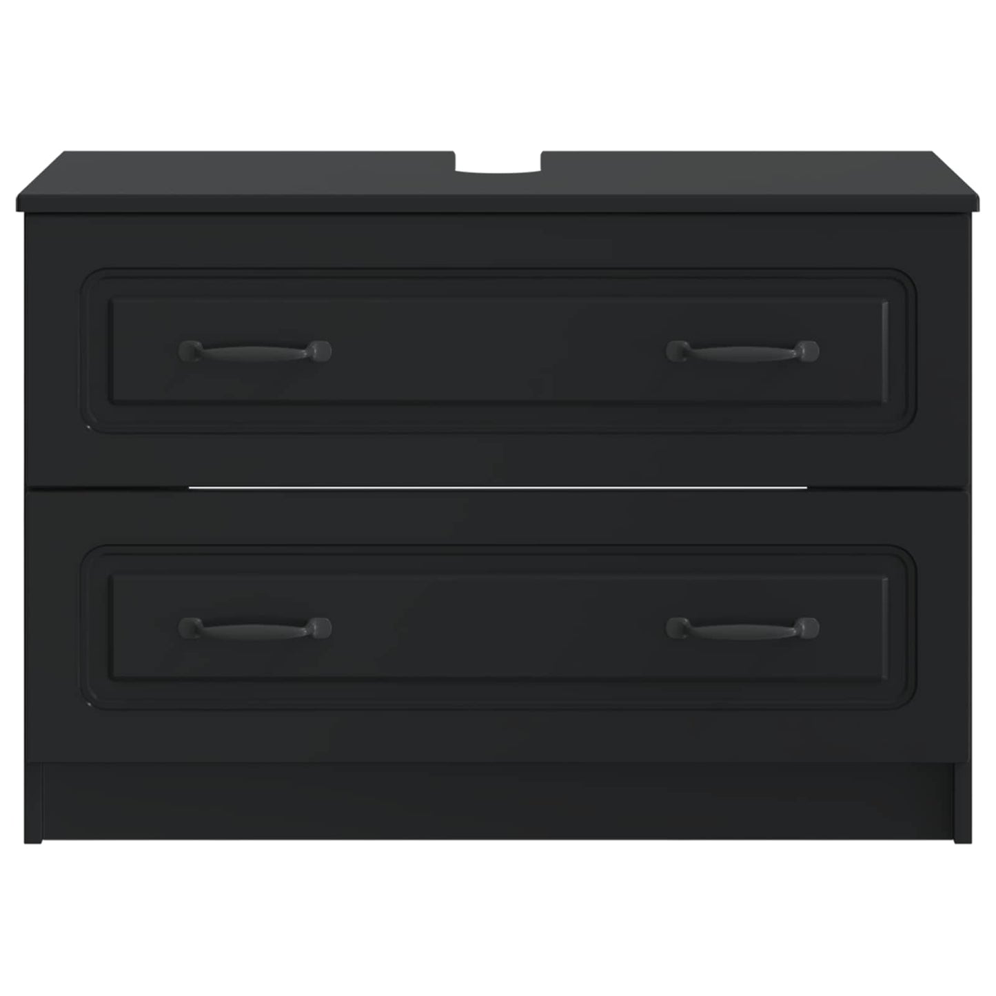 vidaXL Ντουλάπα Νιπτήρα Mπάνιου UTRECHT Μαύρο 82 x 41 x 56 εκ.