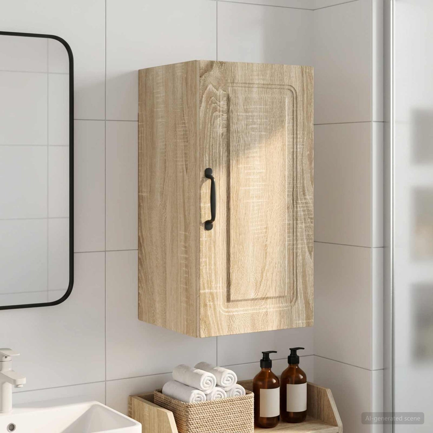 vidaXL Ντουλάπα τοίχου μπάνιου UTRECHT Sonoma Δρυς 30 x 31 x 59 εκ.