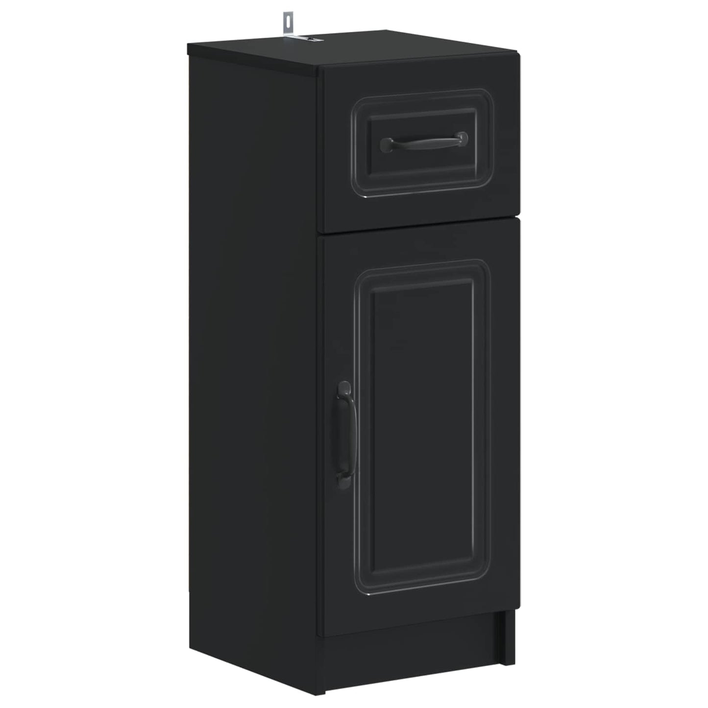 vidaXL Ντουλάπι Αποθήκευσης Μπάνιου UTRECHT Μαύρο 30 x 31 x 77 εκ.