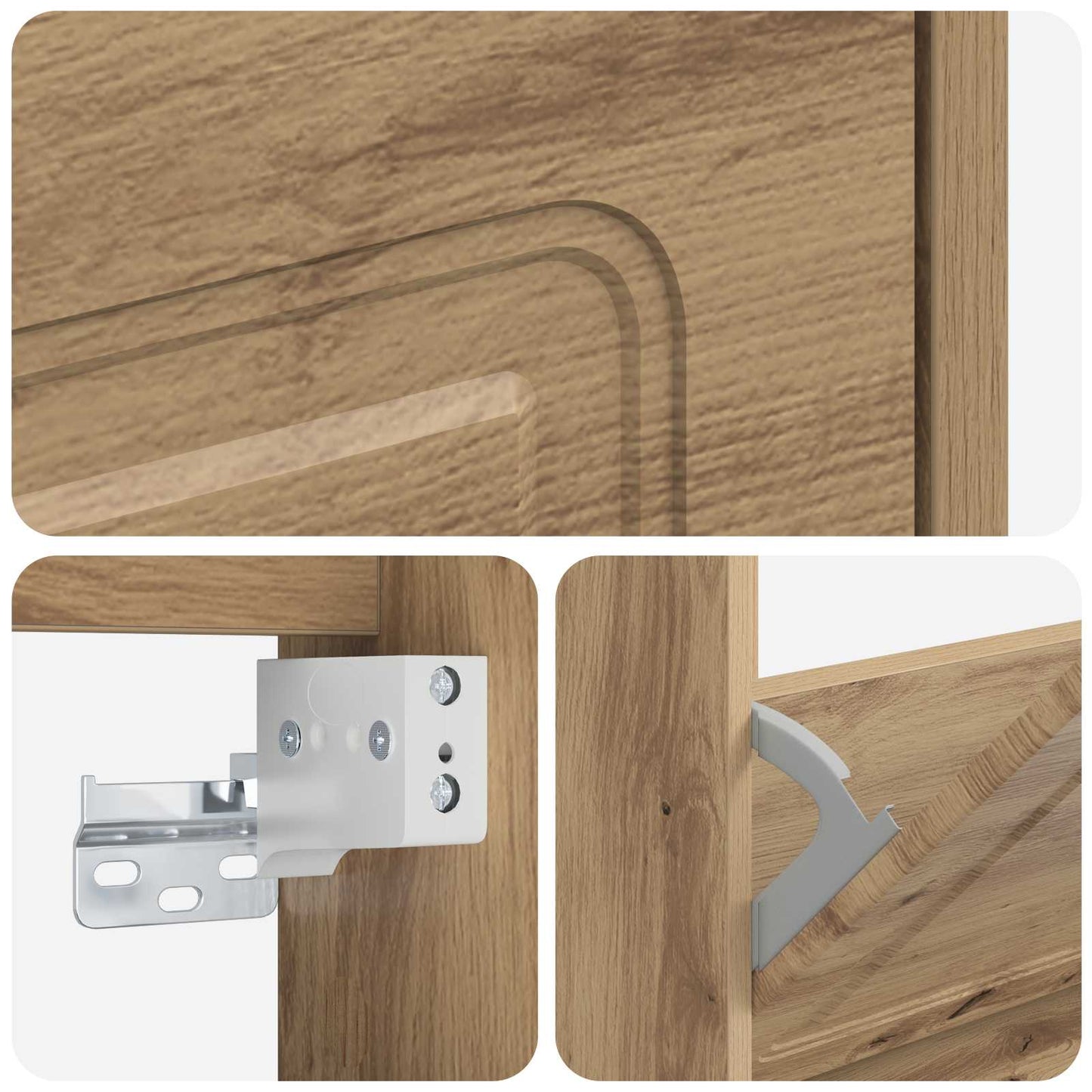 vidaXL Τοίχου Ντουλάπα Παπουτσιών UTRECHT 71 x 17 x 43 εκ Artisan Δρυς