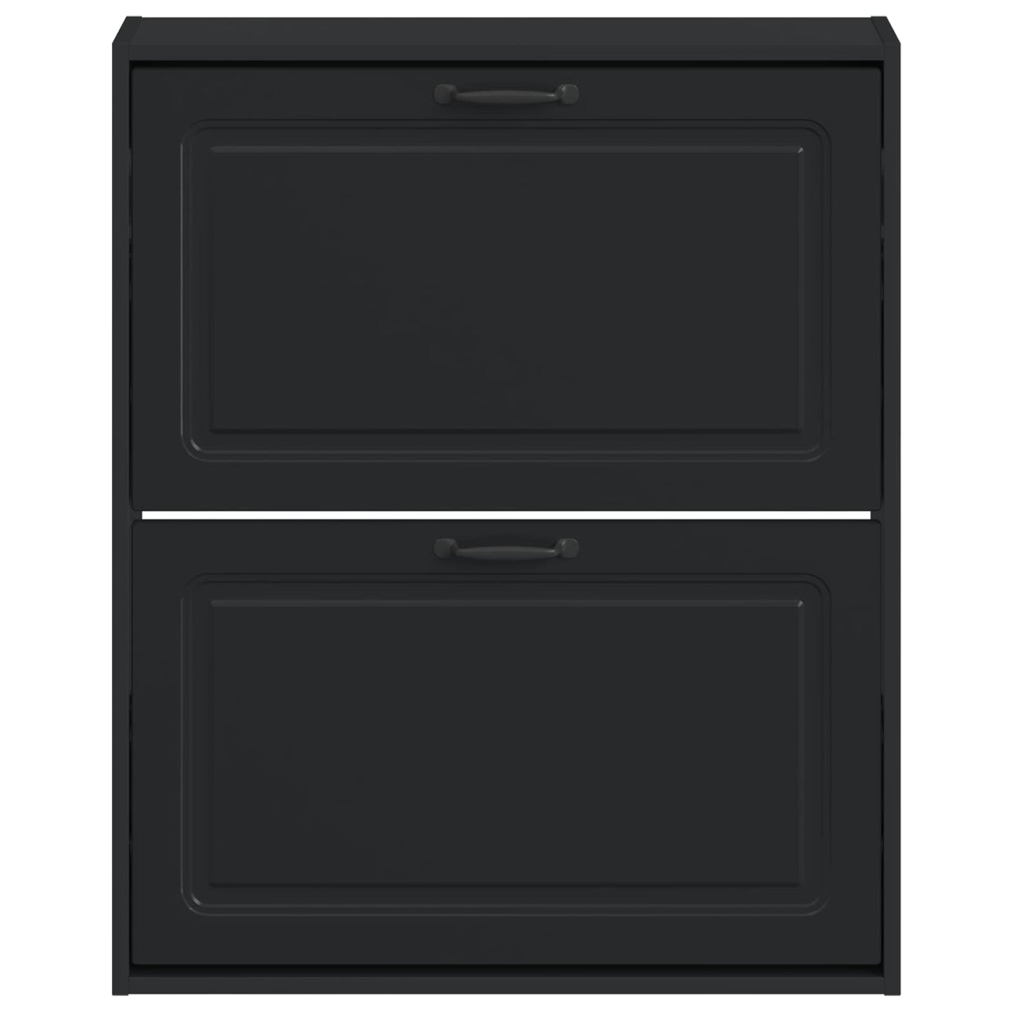 vidaXL Τοίχου Ντουλάπα Παπουτσιών UTRECHT 71 x 17 x 86 εκ. Μαύρο