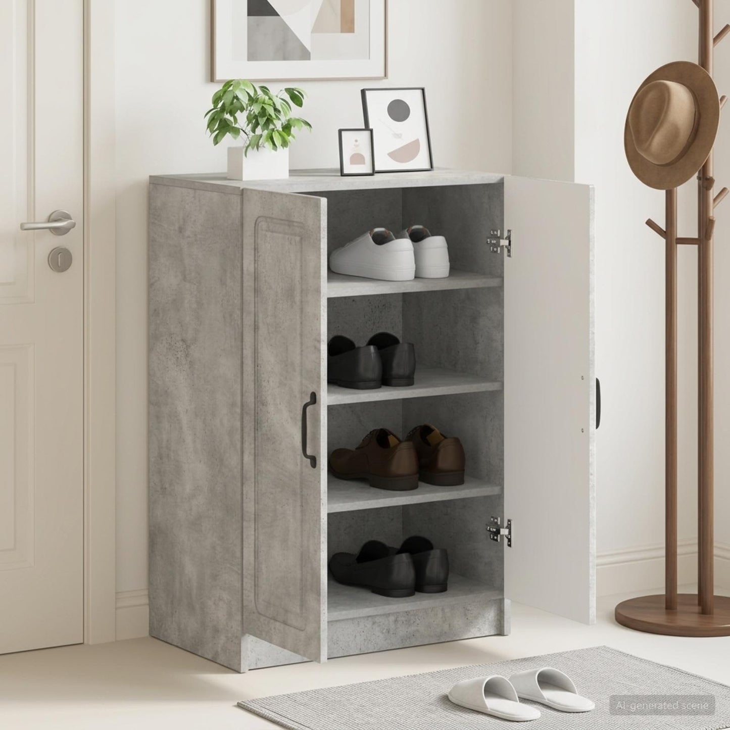 vidaXL Ντουλάπα Παπουτσιών UTRECHT 59,5 x 39,5 x 87 εκ
