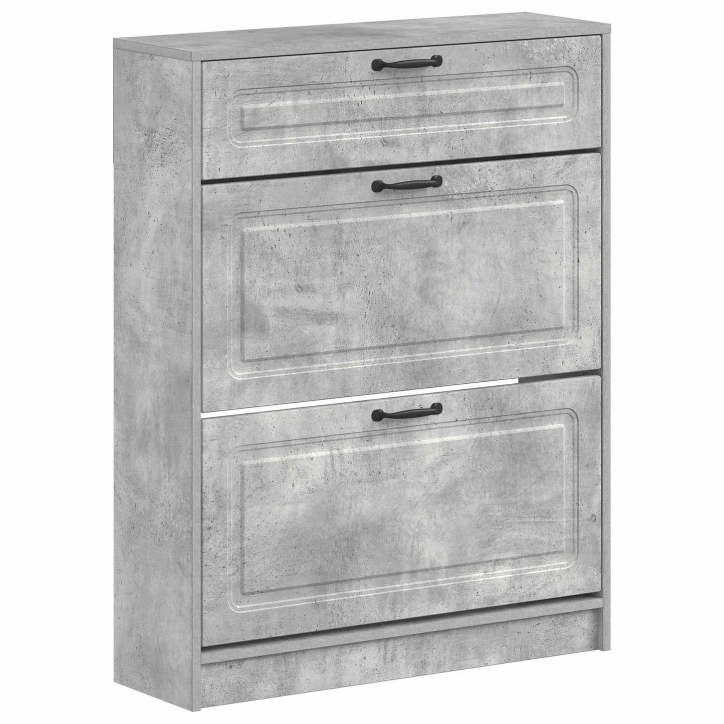 vidaXL Ντουλάπα Παπουτσιών UTRECHT 78 x 24 x 100 εκ. Γκρι Σκυροδέματος