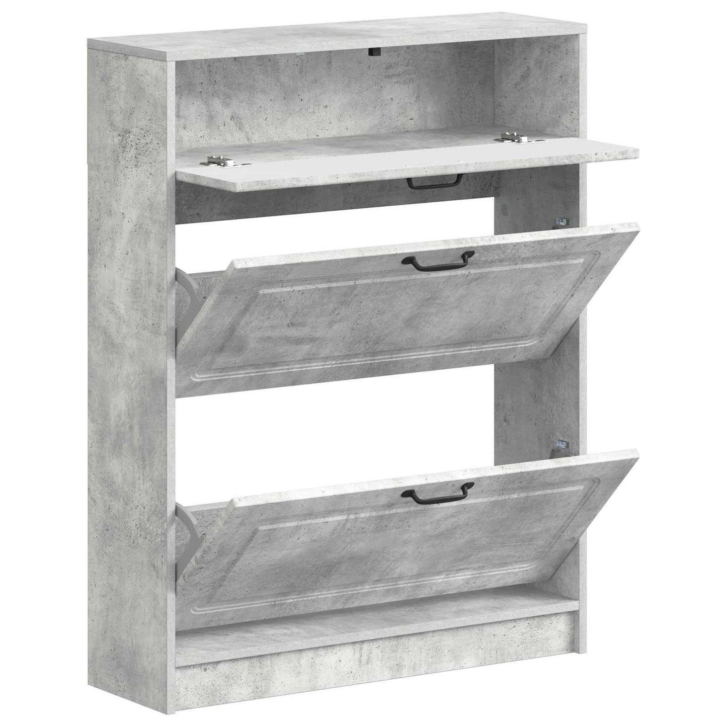 vidaXL Ντουλάπα Παπουτσιών UTRECHT 78 x 24 x 100 εκ. Γκρι Σκυροδέματος