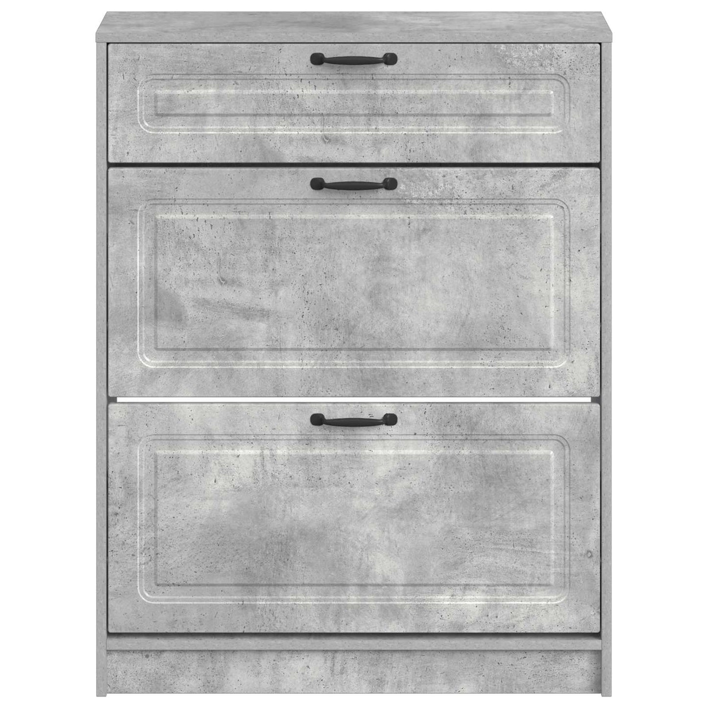 vidaXL Ντουλάπα Παπουτσιών UTRECHT 78 x 24 x 100 εκ. Γκρι Σκυροδέματος