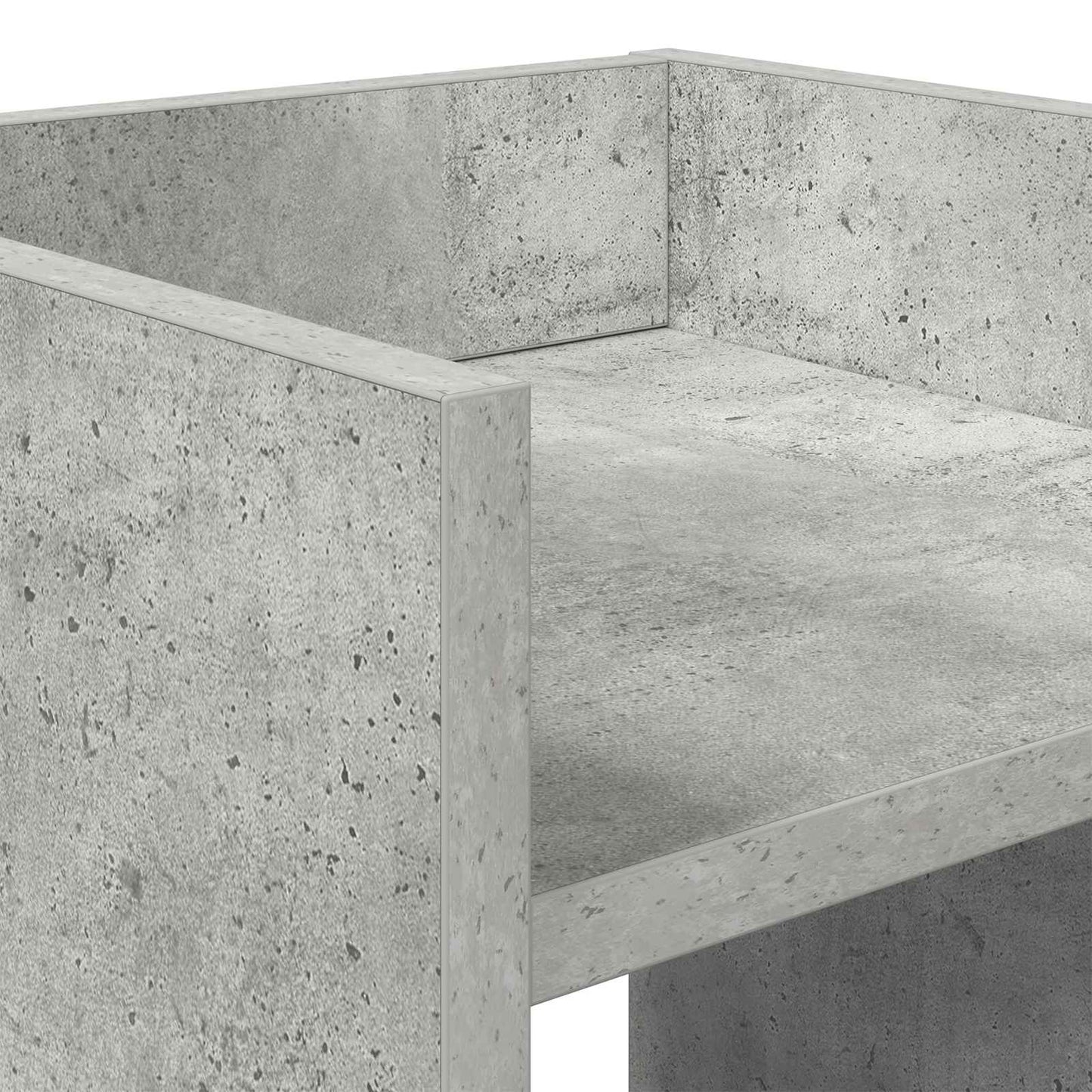 vidaXL Βάση φυτών με ράφι Σκυρόχρωμο Γκρι 30 x 30 x 100 εκ