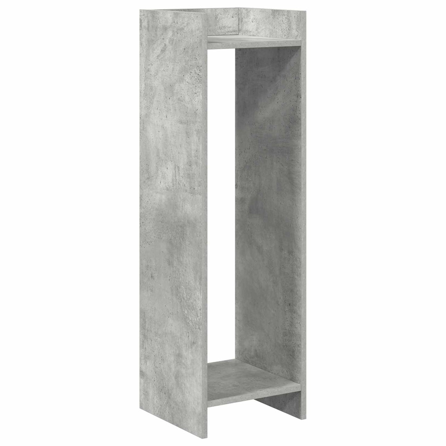 vidaXL Βάση φυτών με ράφι 2 pcs Σκυρόχρωμο Γκρι 30 x 30 x 100 εκ