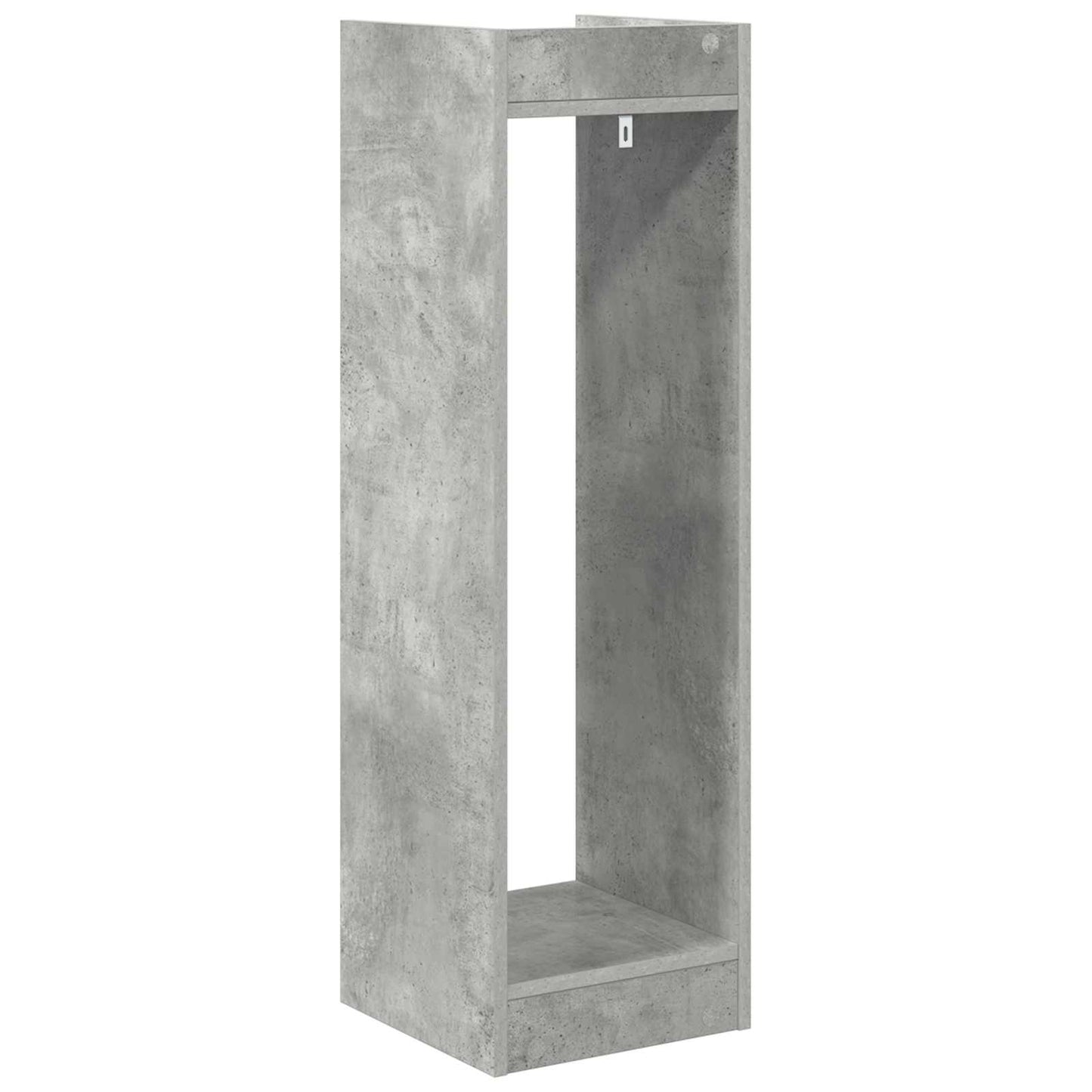 vidaXL Βάση φυτών με ράφι 2 pcs Σκυρόχρωμο Γκρι 30 x 30 x 100 εκ